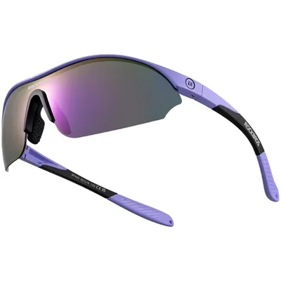 Obrázek produktu pro ROCKBROS cyklistické brýle s polarizovanými čočkami UV400, sportovní brýle, 25 g, lehké běžecké brýle s nastavitelnými nosními podložkami, matná fialová / fialová