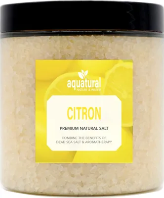 Produktbild von Aquatural Zitrone Badesalz - 350 g - Badekristalle