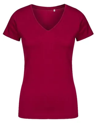 Immagine prodotto di X.O By Promodoro - Maglietta con scollo a V da donna LT3557 (S) (rosso bacca)