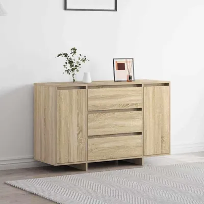 Image de vidaXL Sideboard chêne Sonoma 120 x 41 x 75 cm Matériau dérivé du bois