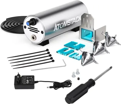 Produktbild von ATOMSTACK Air Assist Kit für Graviermaschinen, Air Assist Cutter Zubehör für Engraving maschine, leise, macht sauberere und glattere Schnittkanten