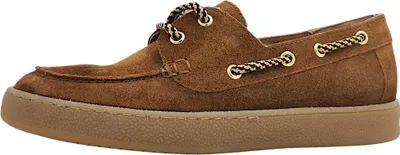 Image de Chaussures Paul Green pour femmes, modèle à lacets, type mocassin, couleur marron, pour un usage décontracté
