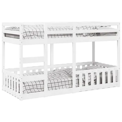 Immagine prodotto di Maison Exclusive - Letto a Castello Bianco 80x200 cm in Legno Massello di Pino
