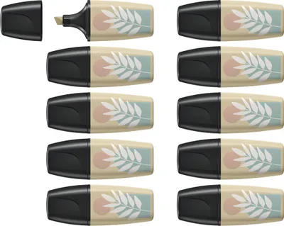 Obrázek produktu pro Zvýrazňovač - STABILO BOSS MINI Naturevibes - balení 10 ks - bahenně zelený