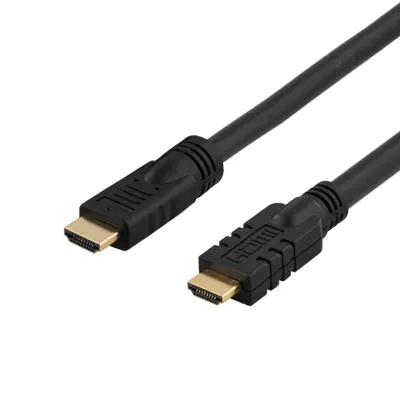Produktbild von Deltaco HDMI-1200, 20 m, HDMI Typ A (Standard), HDMI Typ A (Standard), 3840 x 2160 Pixel, 10,2 Gbit/s, Schwarz