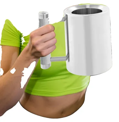 Obrázok produktu pre Fľaša na vodu a činka 2 v 1, nerezová oceľ, objem: 300 ml, hmotnosť: 8 kg, šport: silový tréning