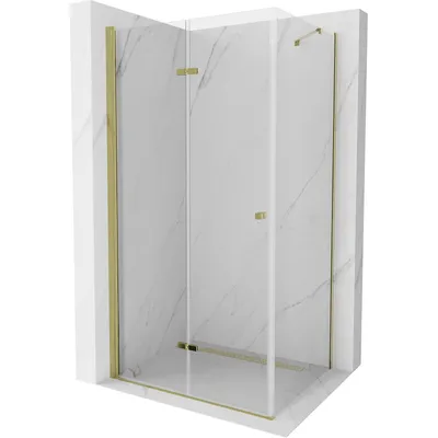 Obrázek produktu pro Mexen Lima skládací sprchový kout 80 x 100 cm, Průhledné, Zlatá - 856-080-100-50-00