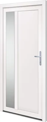 Produktbild von vidaXL Haustür Weiß 98x200 cm PVC