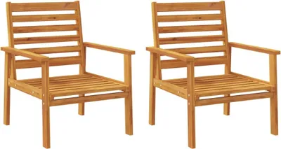 Produktbild von vidaXL Gartensessel 2 Stk. Massivholz Akazie