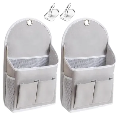 Wandorganizer, hängend, 2 Stück, mit 2 Haken, grau, 41x23x10 cm