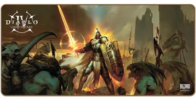 Zdjęcie produktu dla Diablo IV: Lord of Hatred – podkładka pod mysz z motywem paladyna, rozmiar XL
