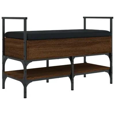 Obrázok produktu pre vidaXL Lavica na topánky hnedá dubový vzhľad 85,5x42x57,5 cm Materiál na báze dreva