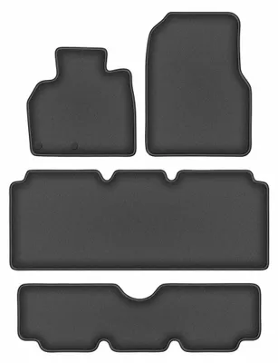 Produktbild von Velours-Fußmatten für Renault Espace IV 2002-2012 (7-Sitzer) – 4-tlg, Graphit, passgenau – Wielganizator DURBAN