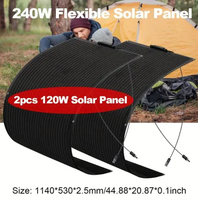 Produktbild von Solarpanel-Set – Solarmodule – Solarpanels – Solarenergie – 12V-Batterien – 240W Leistung