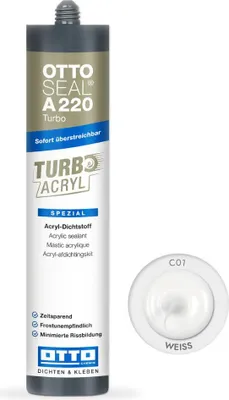 Produktbild von Otto Chemie OTTOSEAL A 220 Turbo Acryl-Dichtstoff 310 ml Kartusche