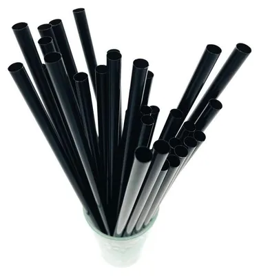 Image de Pailles en plastique 250 x 8 mm, réutilisables, lot de 100.