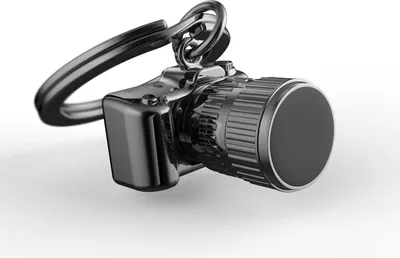 Productafbeelding van Sleutelhanger, camera-vormig, titaniumkleur