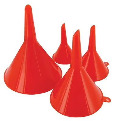 Produktbild von 4 x Kunststoff Trichter 50mm 75mm 100mm 120mm Set