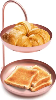Produktbild von Obstkorb Obstschale 2 Schicht Tortenständer Eisen Früchtekorb Obst Etagere Hochzeit Geburtstag Party Tischdeko