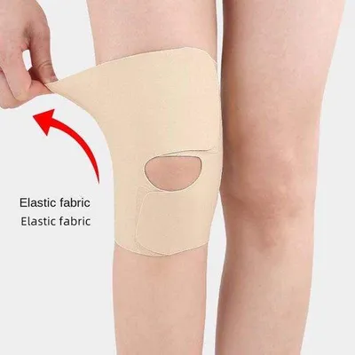 Zdjęcie produktu dla Paski stabilizujące kolano dla osób cierpiących na artretyzm – beżowe, regulowane