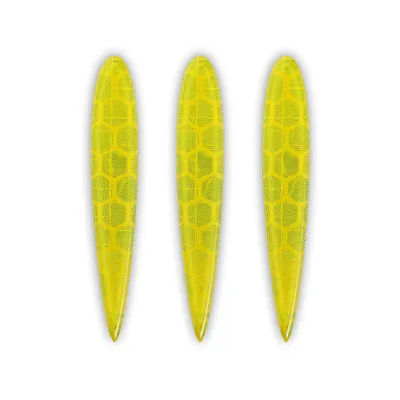 Immagine prodotto di adesivi 3D riflettenti per moto Frecce Giallo 3 pz