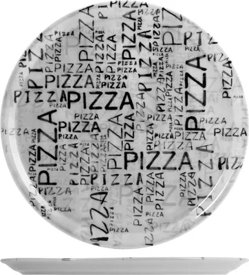 Obrázek produktu pro Saturnia 35763 Černobílá sada talířů na pizzu, 6 kusů, porcelán, různé, 33 cm