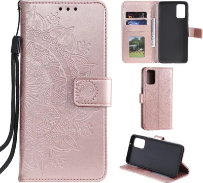 Produktbild von Hülle für Samsung Galaxy S20 Handyhülle Flip Case Schutzhülle Mandala Rosegold