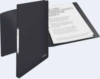 Produktbild von ESSELTE Schulordner A4 PP schwarz Ringbuch mit 2RundRingMechanik Ø16mm
