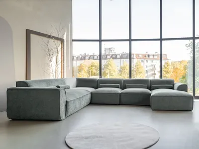 Produktbild von MIUFORM Flex Felix - Modulares 8-Sitzer Panorama-Ecksofa - 337x265cm - Modulsofa Couch