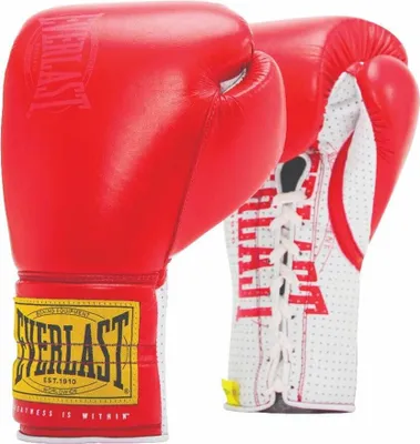 Image de Everlast 1910 Sparring Laced Gloves Rouge