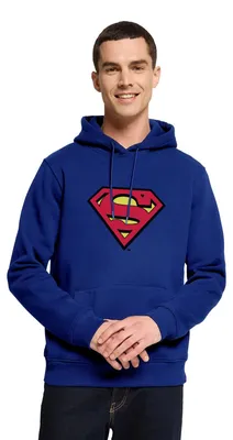 Produktbild von Spreadshirt DC Comics Superman Logo Original Karneval Herren Premium Hoodie, XL, Royalblau