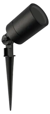 Produktbild von Ledvion - LED Gartenstrahler Aluminium - IP65 - GU10 Fassung - 2M Kabel - Schwarz -  EU -