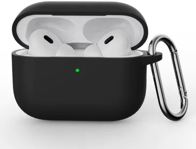 Zdjęcie produktu dla Go Go Gadget - Etui silikonowe - Kompatybilne z Apple AirPods 4 - Z zaczepem - Czarny