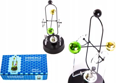 Produktbild von Magnetisches Pendel 27cm - Physik Spielzeug & Edle Schreibtisch Deko - Newton Wiege Art