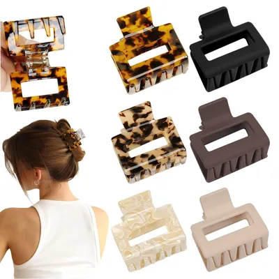 Produktbild von Set mit 6 flachen Haarklemmen für Damen