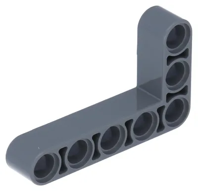 Imagen del producto de 10 unidades de brazo elevador LEGO Technic, forma en L, 3 x 5, color gris oscuro (32526)