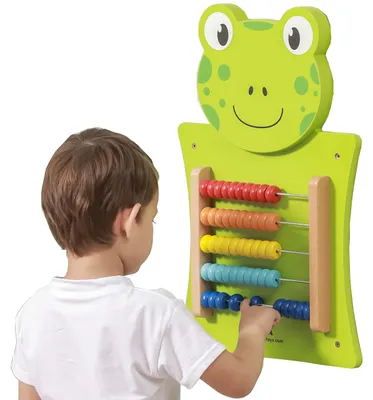 Image de VIGA Tableau de manipulation en bois avec abaque « La Grenouille » –  Montessori