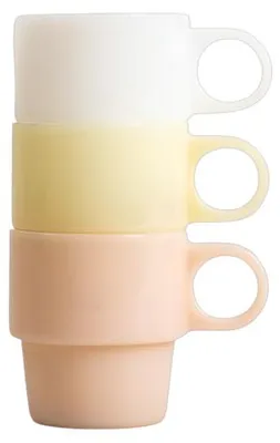 Produktbild von HOMLA PALLORA Glas mit Milchglasgriff weiß 0,25 l