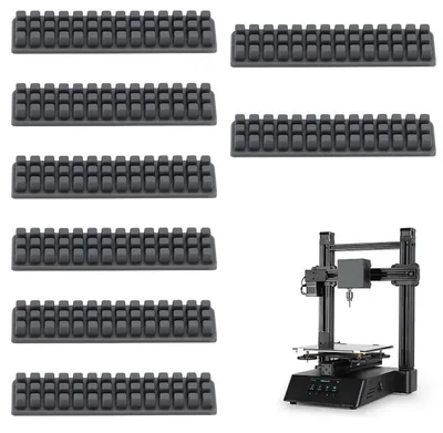 Zdjęcie produktu dla Szczotki do czyszczenia dysz drukarek 3D, 8 sztuk, silikonowe, do czyszczenia dysz drukarek Bambu Lab A1