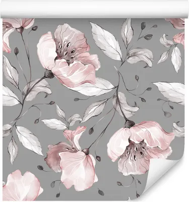 Produktbild von 10m VLIES TAPETE Rolle Blumen Pfingstrosen Blätter Natur Pflanzen XXL
