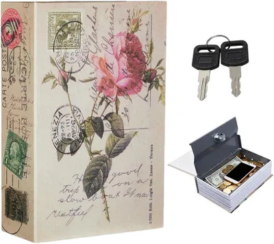 Imagen del producto de Caja fuerte con cerradura numérica, de 18 x 11,5 x 5,5 cm, para guardar dinero y joyas
