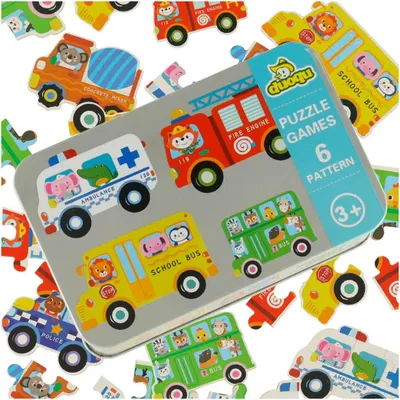 Imagen del producto de Puzzle In A Can Vehículos 30 Puzzles