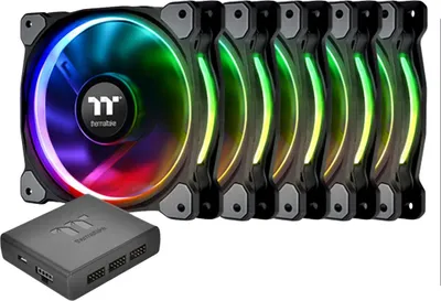 Obrázok produktu pre Thermaltake Riing PLUS 12 LED RGB ventilátor chladiča TT - Premium Edition - ventilátor do skrine - 120 mm (balenie 5 kusov)