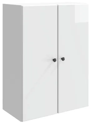 Produktbild von vidaXL Wandschrank Hochglanz Weiß 66 x 34,5 x 90 cm Holzwerkstoff