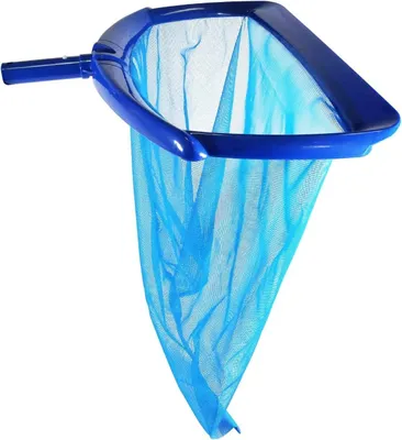 Produktbild von Poolkescher Bodenkescher Tiefenkescher 'De Luxe Blue' mit Aufnahmelippe und stabilem Rahmen