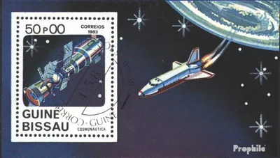 Produktbild von Briefmarken Guinea-Bissau 1983 Mi Block249 (kompl.Ausg.) gestempelt Raumfahrt