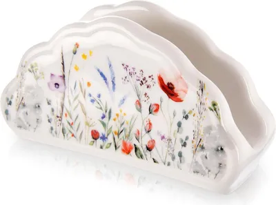 Image de Porte-serviettes en porcelaine Support pour serviettes en papier Mouchoirs de table Maki