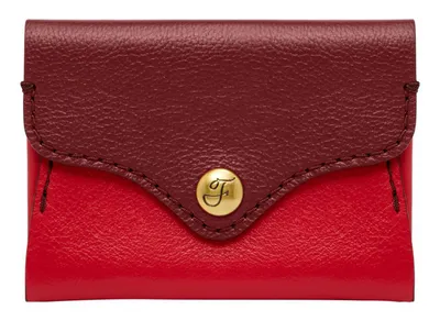 Produktbild von FOSSIL Kartenetui Heritage Card Case Red Velvet rot