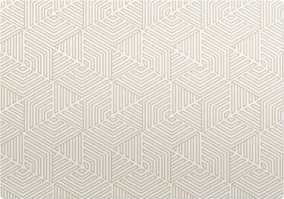 Produktbild von Geometrisches Labyrinth – Bodenschutzmatte – Stuhlunterlage 100x100 cm – Rutschfest – Hartbodenmatte