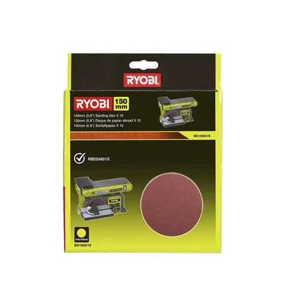 Zdjęcie produktu dla 10 tarcz diamentowych RYOBI 150 mm - ziarnistość 80 SD150A10